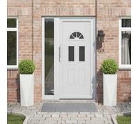 vidaXL Jardinera 2 pcs 30 x 30 x 75 cm Acero