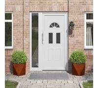 vidaXL Jardinera 2 pcs Oxidado 40 x 40 x 40 cm Acero autopatinable