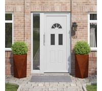 vidaXL Jardinera 2 pcs Oxidado 40 x 40 x 75 cm Acero autopatinable