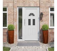 vidaXL Jardinera 2 uds. Oxidado 30 x 30 x 75 cm Acero autopatinable