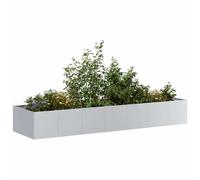 vidaXL Jardinera 280x80x40 cm de acero galvanizado