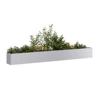 vidaXL Jardinera 360x40x40 cm de acero galvanizado