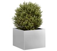 vidaXL Jardinera 40x40x30 cm de acero galvanizado