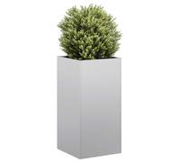 vidaXL Jardinera 40x40x80 cm en color Acero inoxidable/Antracita/Acero oxidado y más