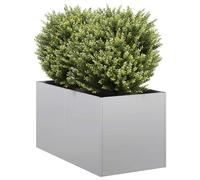 vidaXL Jardinera 40x80x40 cm de acero galvanizado
