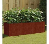 vidaXL Jardinera acero corten 120x40x40 cm