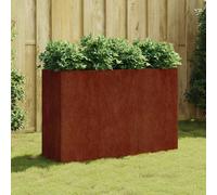 vidaXL Jardinera acero corten 120x40x80 cm