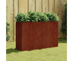 vidaXL Jardinera acero corten 120x40x80 cm