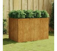 vidaXL Jardinera acero corten 120x80x80 cm