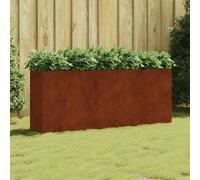 vidaXL Jardinera acero corten 200x40x80 cm