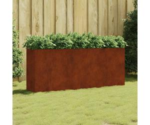 vidaXL Jardinera acero corten 200x40x80 cm