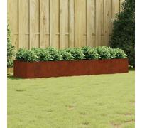 vidaXL Jardinera acero corten 280x80x40 cm