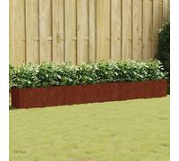 vidaXL Jardinera acero corten 360x40x40 cm