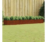 vidaXL Jardinera acero corten 360x80x40 cm
