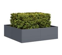 vidaXL Jardinera acero gris antracita 100x100x30 cm