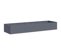 vidaXL Jardinera acero gris antracita 280x80x40 cm