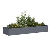 vidaXL Jardinera acero gris antracita 280x80x40 cm