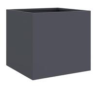 vidaXL Jardinera Arriate Elevado para Plantas y Flores Acero Gris Antracita 32x30x29 cm