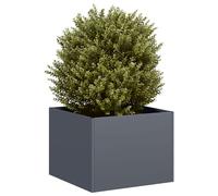 vidaXL Jardinera acero gris antracita 40x40x30 cm