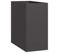vidaXL Jardinera acero negro 40x80x80 cm