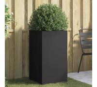 vidaXL Jardinera Macetero para plantas, flores y hierbas – Soporte arriate elevado, Acero negro