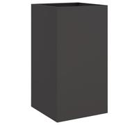 vidaXL Jardinera Macetero para plantas, flores y hierbas – Soporte arriate elevado, Acero negro