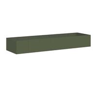 vidaXL Jardinera Acero Verde Oliva 280x80x40 cm