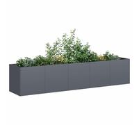 vidaXL Jardinera antracita 200x40x40 cm acero laminado en frío