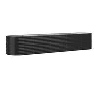 vidaXL Jardinera arriate acero galvanizado antracita 368x80x68 cm