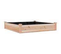 vidaXL Jardinera arriate 120x60x25 cm - Madera maciza de abeto con forro