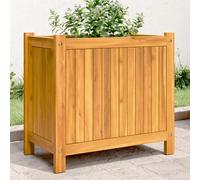 vidaXL Jardinera con forro madera maciza de acacia 54x31x50 cm