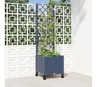 vidaXL Jardinera con y ruedas 40 x 40 x 146 cm, Jardin y , cama elevada , a prueba de , decoración de , contenedor para plantas trepadoras