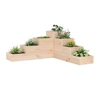 vidaXL Jardinera de 4 niveles madera maciza de pino 80,5x79x36 cm