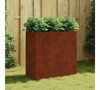 vidaXL Jardinera de acero corten 40x80x80 cm