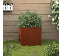 vidaXL Jardinera Macetero Soporte para macetas acero corten 49x47x46 cm