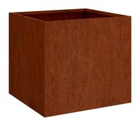vidaXL Jardinera, Soporte para Macetas, Arriate Bancal Elevado para Plantas, Macetero para Jardín Patio Terraza, Acero Corten 49x47x46 cm