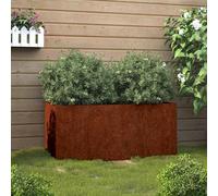 vidaXL Jardinera de acero corten 62x40x39 cm, macetero arriate elevado