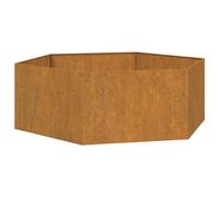 vidaXL Jardinera de Acero corten Oxidado 138x120x45 cm