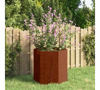 vidaXL Jardinera de acero corten oxidado 40x40x45 cm