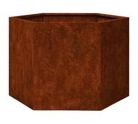 vidaXL Jardinera de Acero corten Oxidado 60x60x45 cm