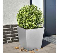 vidaXL Jardinera de acero galvanizado 40x40x40 cm