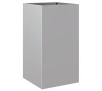 vidaXL Jardinera Arriate Elevado – Soporte para macetas, acero galvanizado plateado 42x38x75 cm