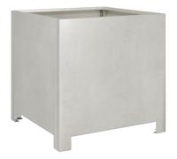 vidaXL Jardinera de acero inoxidable 40x40x40 cm para exterior