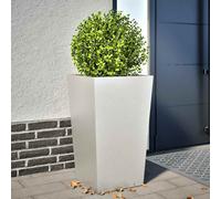 vidaXL Jardinera de acero inoxidable 45x45x75 cm