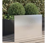 vidaXL Jardinera de acero inoxidable plateado 62x47x46 cm