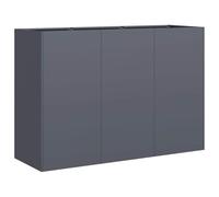 vidaXL Jardinera de Acero Laminado en frío Antracita 120x40x80 cm