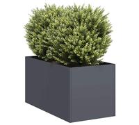 vidaXL Jardinera de acero laminado en frío antracita 40x80x40 cm
