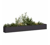 vidaXL Jardinera de acero laminado en frío negro 360x40x40 cm