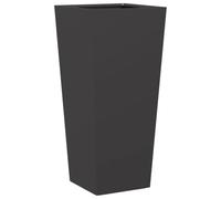 vidaXL Jardinera de acero negra 35x35x75 cm