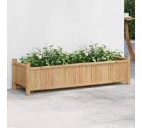 vidaXL Jardinera de bambú 100x30x25 cm